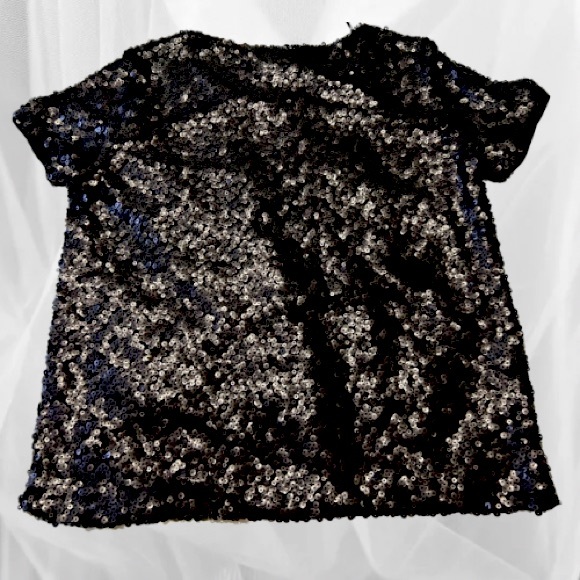Sequinned short sleeve top - Picture 2 of 3